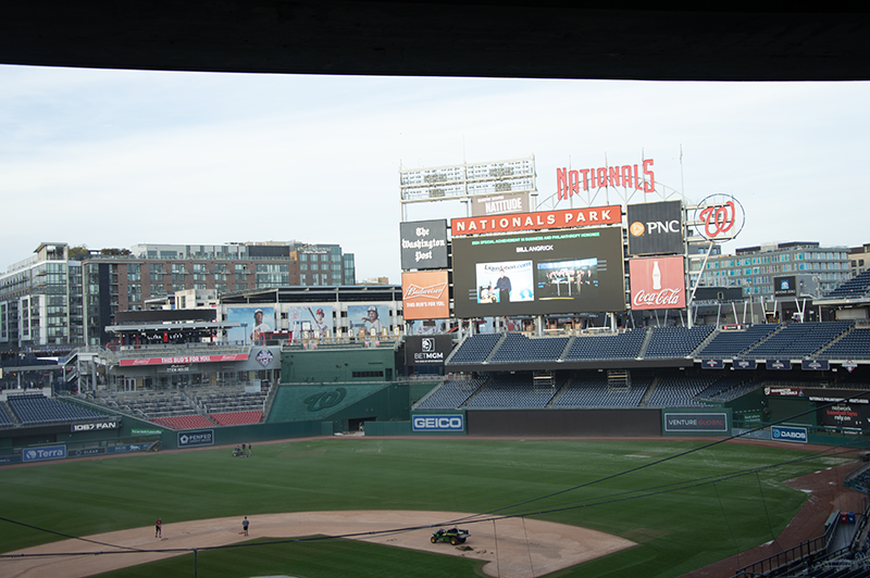 A picture of nationals park