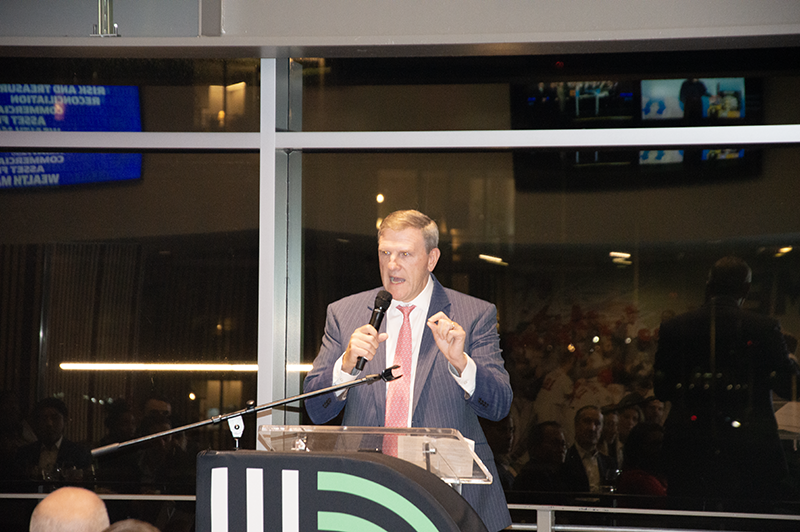 a male professional giving a speech