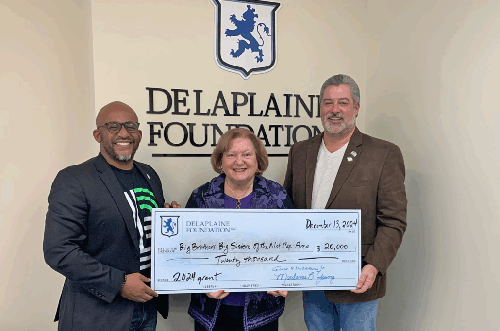 Big Brothers Big Sisters of the National Capital Area Receives $20,000 Grant from Delaplaine Foundation